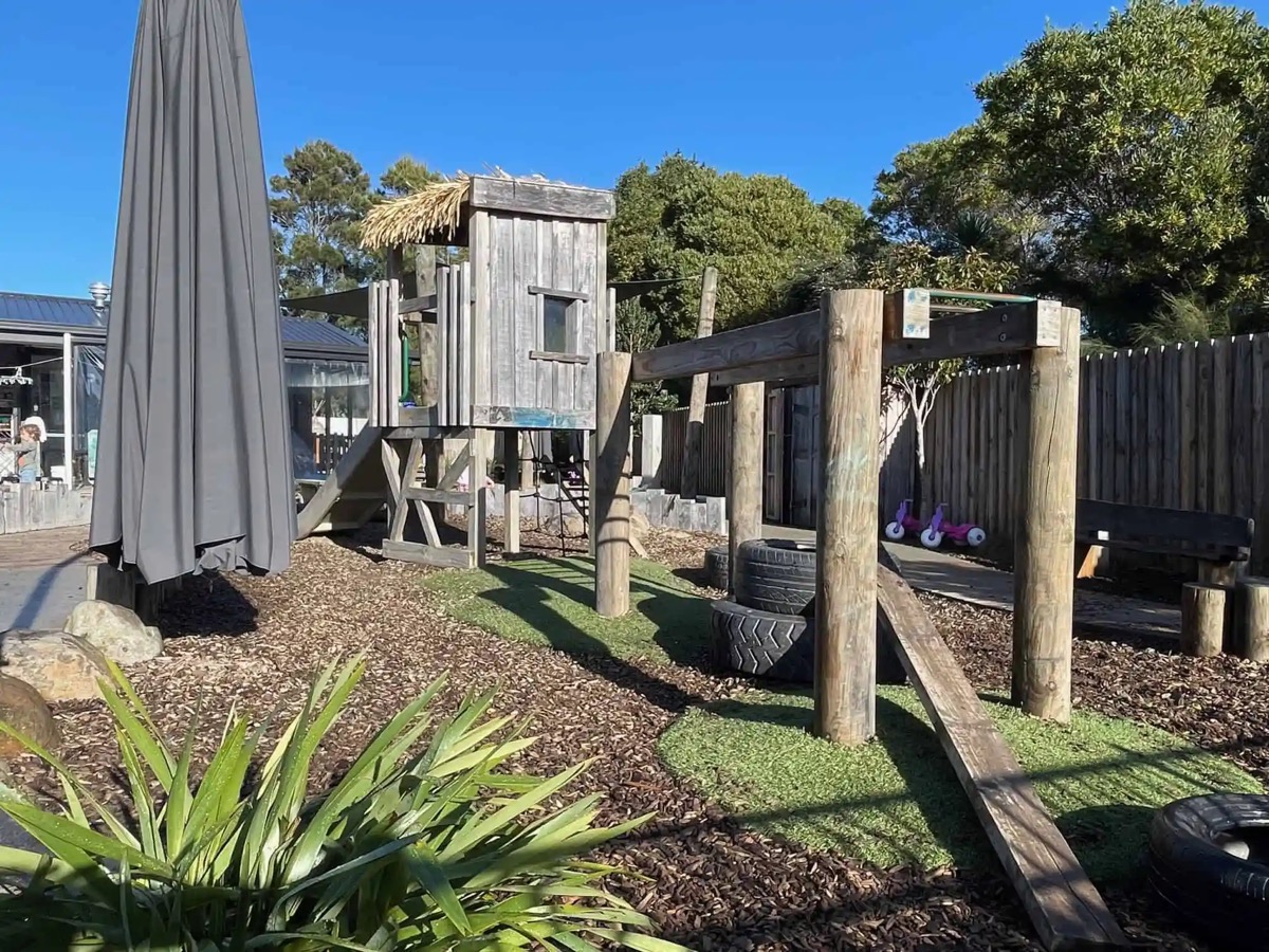 The playground at Mangawhai Village Preschool